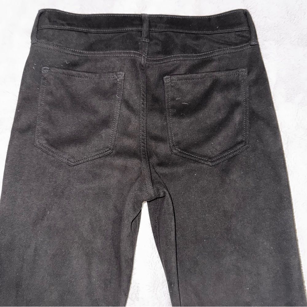 Banana Republic Factory vegan suede black Size 28/6 High Rise Skinny - Picture 11 of 11